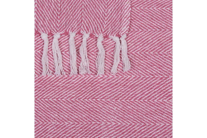 Pläd Tangier Rosa/Vit - Rosa/Vit - Textilier & mattor - Kuddar & plädar - Filtar & plädar