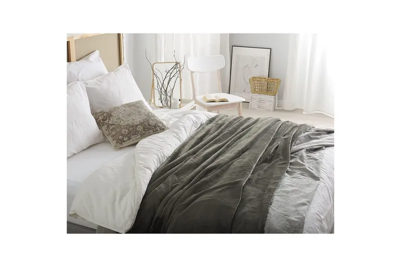 Pläd Terke Grå - Grå - Textilier & mattor - Kuddar & plädar - Filtar & plädar