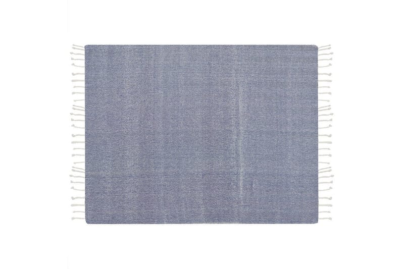 Pläd Tilmi Blå/Vit - Blå/Vit - Textilier & mattor - Kuddar & plädar - Filtar & plädar