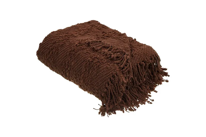 Pläd Vella Brun, 220x240 cm, Brun, 220x240 cm