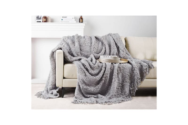 Pläd Vella Grå, 220x240 cm - Grå, 220x240 cm - Textilier & mattor - Kuddar & plädar - Filtar & plädar