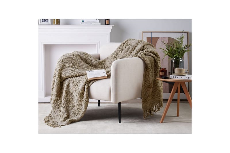 Pläd Vella Taupe, 150x200 cm - Taupe, 150x200 cm - Textilier & mattor - Kuddar & plädar - Filtar & plädar