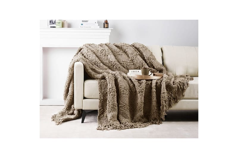 Pläd Vella Taupe, 220x240 cm - Taupe, 220x240 cm - Textilier & mattor - Kuddar & plädar - Filtar & plädar