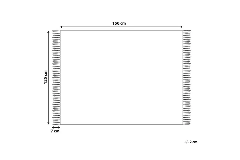Pläd Yarsa Beige - Beige - Textilier & mattor - Kuddar & plädar - Filtar & plädar