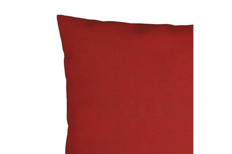 Prydnadskuddar 4 st röd 50x50 cm tyg - Röd - Kuddar & plädar - Prydnadskuddar & kuddfodral