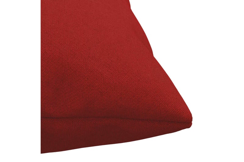 Prydnadskuddar 4 st röd 50x50 cm tyg - Röd - Kuddar & plädar - Prydnadskuddar & kuddfodral