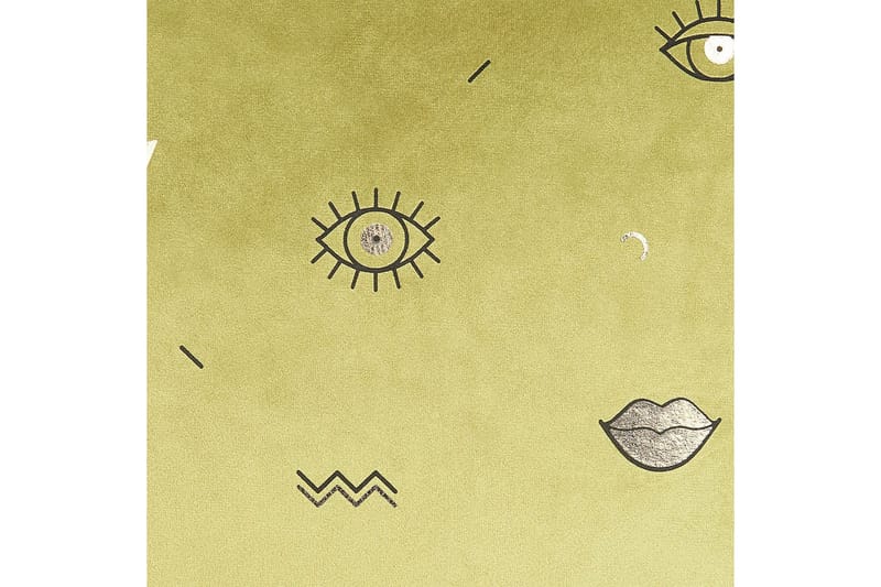 Prydnadskuddar Aeonium set om 2 Grön/Svart - Grön/Svart - Textilier & mattor - Kuddar & plädar