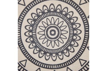 Prydnadskuddar Agrimony set om 2 Beige/svart - Beige/svart - Textilier & mattor - Kuddar & plädar