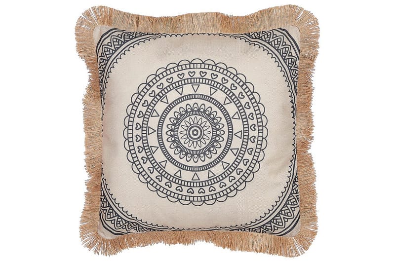 Prydnadskuddar Agrimony set om 2 Beige/svart - Beige/svart - Textilier & mattor - Kuddar & plädar