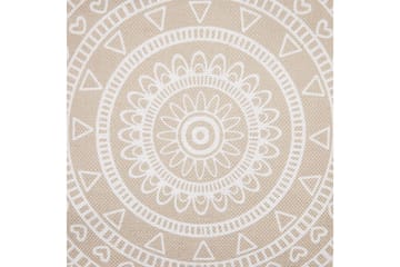Prydnadskuddar Agrimony set om 2 Beige/vit - Beige/vit - Textilier & mattor - Kuddar & plädar