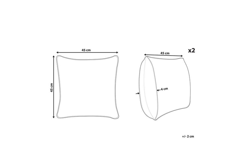 Prydnadskuddar Alstroemeria set om 2 - Textilier & mattor - Kuddar & plädar - Utomhuskudde