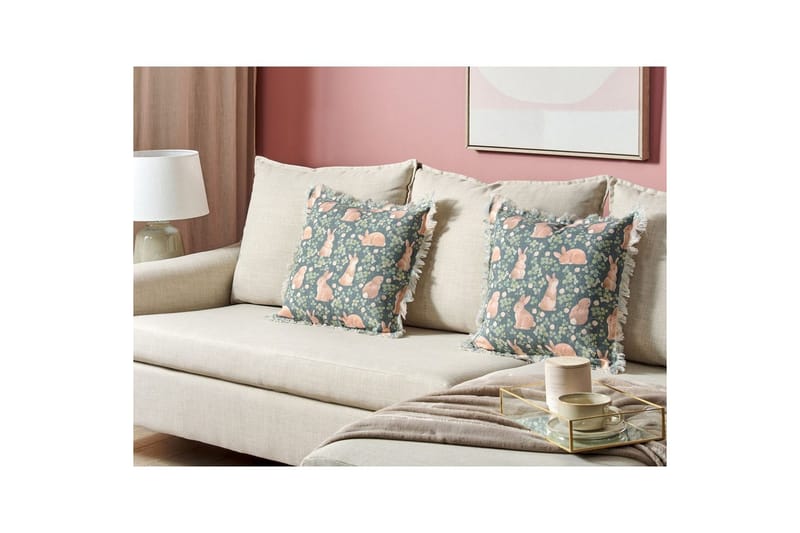 Prydnadskuddar Alstroemeria set om 2 - Textilier & mattor - Kuddar & plädar - Utomhuskudde