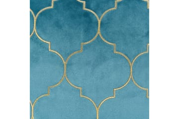 Prydnadskuddar Alyssum set om 2 Blå/guld, Sammet - Blå/guld, Sammet - Textilier & mattor - Kuddar & plädar - Utomhuskudde