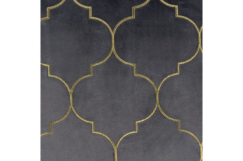 Prydnadskuddar Alyssum set om 2 Grå/guld, Sammet - Grå/guld, Sammet - Textilier & mattor - Kuddar & plädar - Utomhuskudde