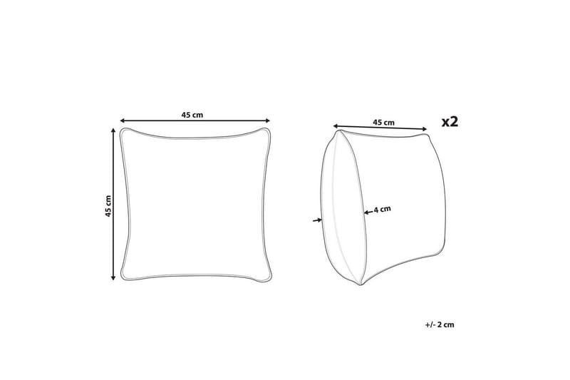 Prydnadskuddar Azalia set om 2 - Textilier & mattor - Kuddar & plädar - Utomhuskudde