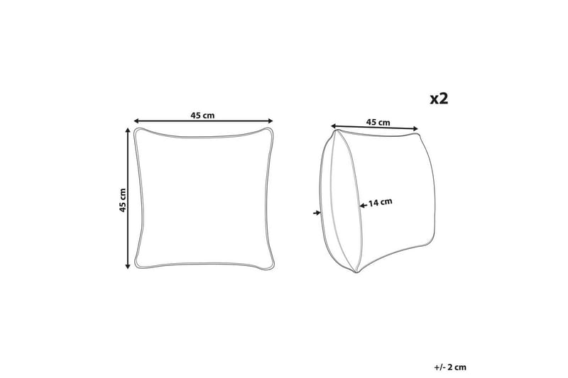 Prydnadskuddar Bacopa set om 2 - Textilier & mattor - Kuddar & plädar - Utomhuskudde