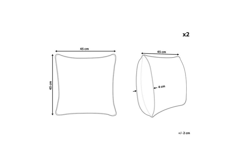 Prydnadskuddar Bakira set om 2 - Textilier & mattor - Kuddar & plädar - Utomhuskudde