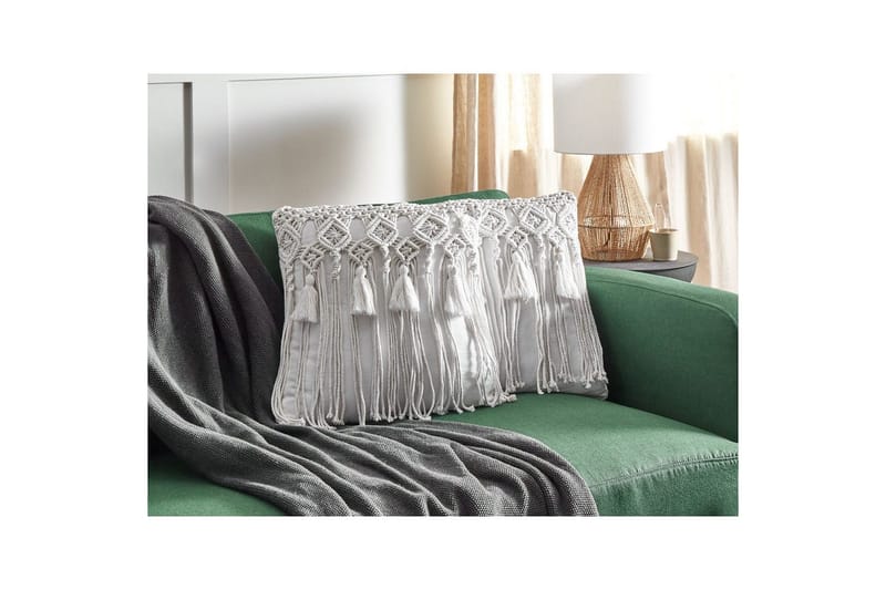 Prydnadskuddar Bamian set om 2 Vit - Vit - Textilier & mattor - Kuddar & plädar - Utomhuskudde