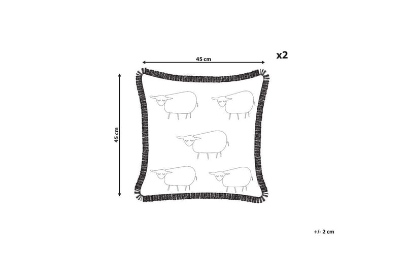 Prydnadskuddar Bannu set om 2 - Textilier & mattor - Kuddar & plädar - Utomhuskudde