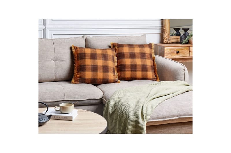 Prydnadskuddar Barja set om 2 Fyrkantig - Fyrkantig - Textilier & mattor - Kuddar & plädar