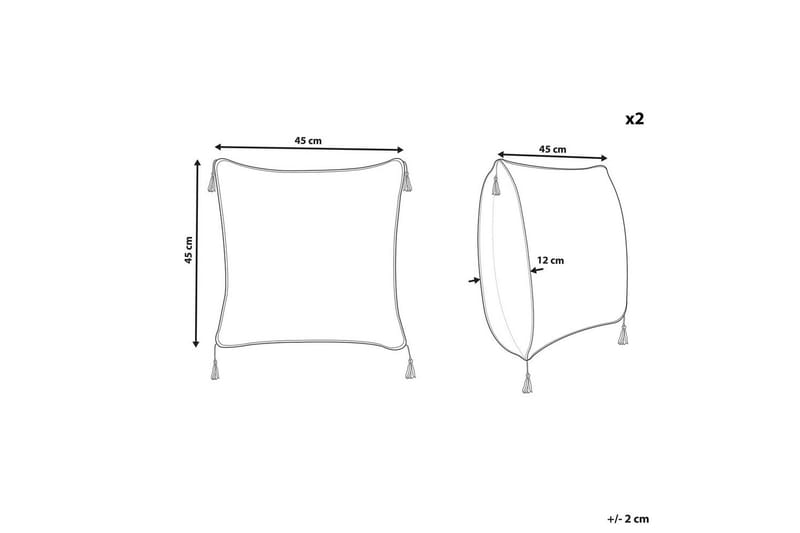 Prydnadskuddar Camellia set om 2 - Textilier & mattor - Kuddar & plädar