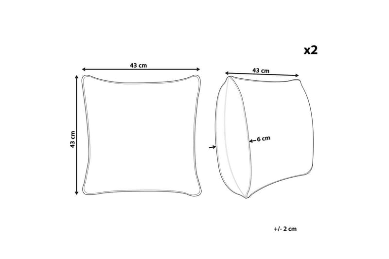 Prydnadskuddar Campanula set om 2 - Textilier & mattor - Kuddar & plädar - Utomhuskudde