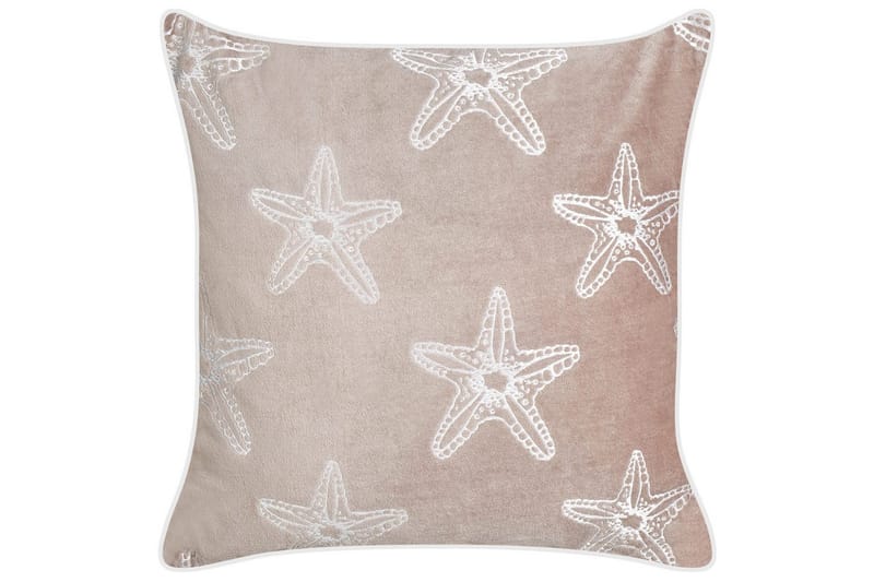 Prydnadskuddar Ceramium set om 2 Rosa/Vit - Rosa/Vit - Textilier & mattor - Kuddar & plädar