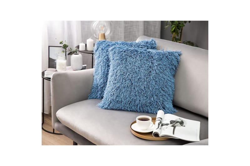 Prydnadskuddar Cide set om 2 Blå - Blå - Textilier & mattor - Kuddar & plädar - Utomhuskudde