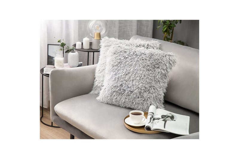 Prydnadskuddar Cide set om 2 Grå - Grå - Textilier & mattor - Kuddar & plädar - Utomhuskudde