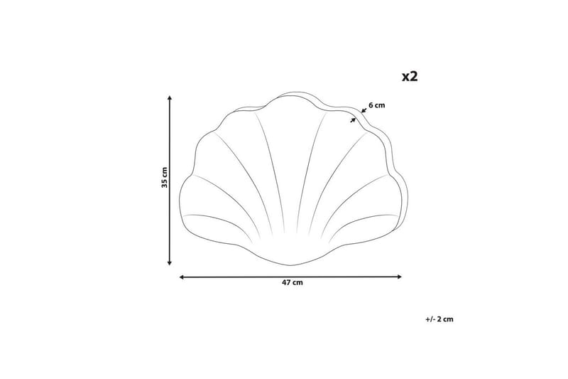 Prydnadskuddar Consolida set om 2 Orange - Orange - Textilier & mattor - Kuddar & plädar - Utomhuskudde