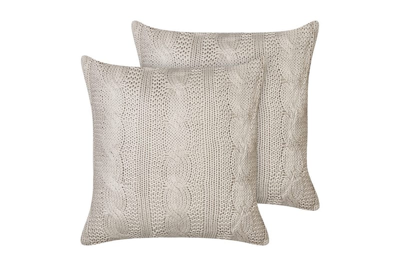 Prydnadskuddar Constylis set om 2 Beige - Beige - Textilier & mattor - Kuddar & plädar - Utomhuskudde