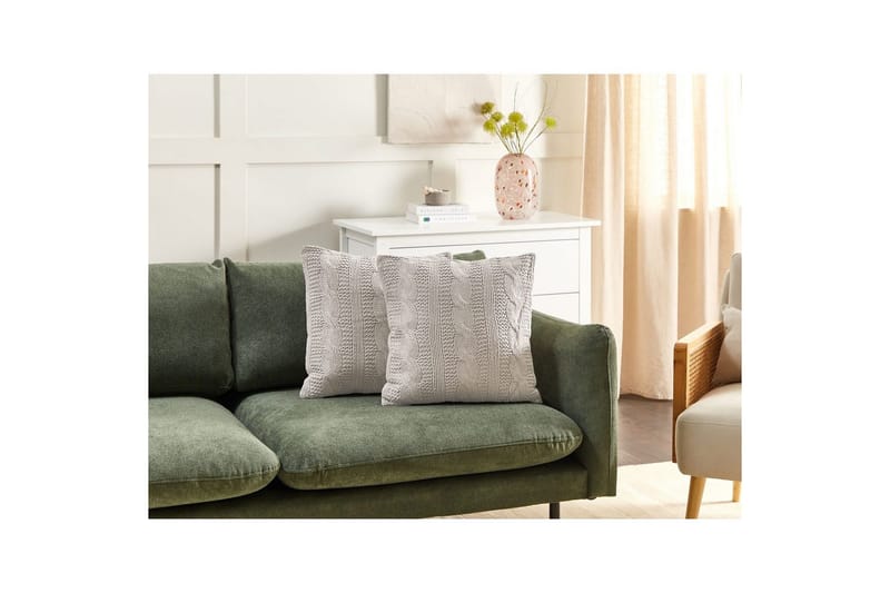 Prydnadskuddar Constylis set om 2 Beige - Beige - Textilier & mattor - Kuddar & plädar - Utomhuskudde