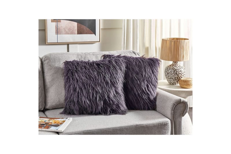 Prydnadskuddar Corokia set om 2 Grå - Grå - Textilier & mattor - Kuddar & plädar - Utomhuskudde