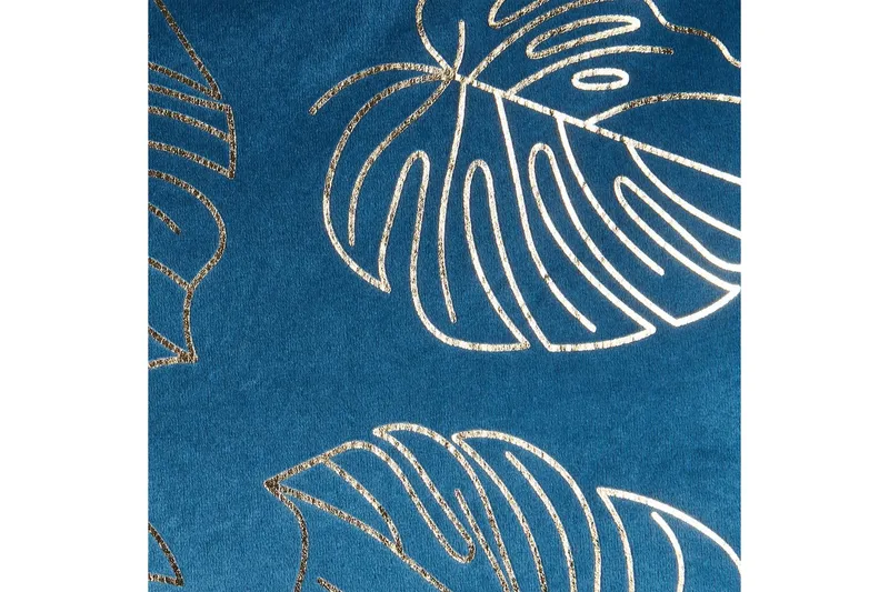 Prydnadskuddar Deliciosa set om 2 Blå/guld - Blå/guld - Textilier & mattor - Kuddar & plädar