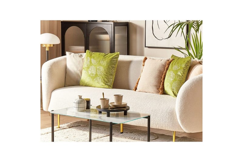 Prydnadskuddar Deliciosa set om 2 Ljusgrön/guld - Ljusgrön/guld - Textilier & mattor - Kuddar & plädar