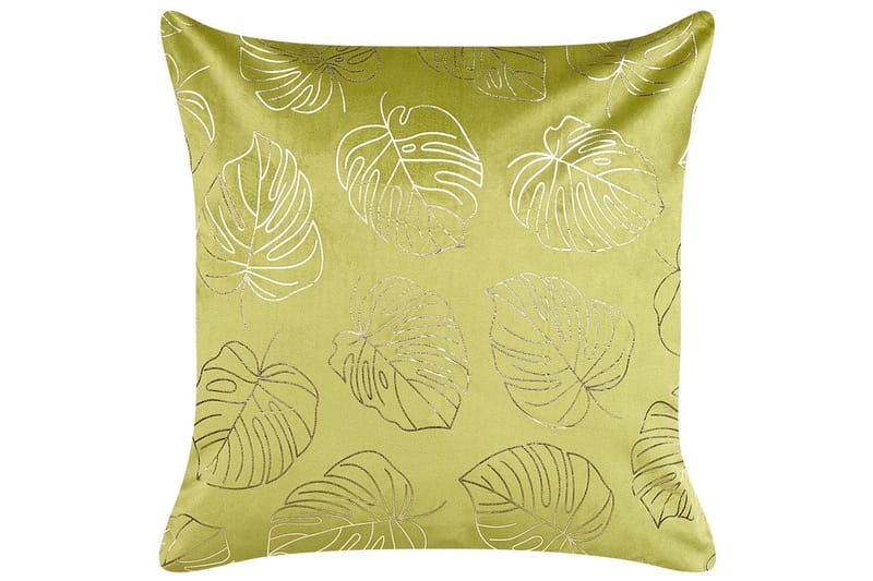 Prydnadskuddar Deliciosa set om 2 Ljusgrön/guld - Ljusgrön/guld - Textilier & mattor - Kuddar & plädar