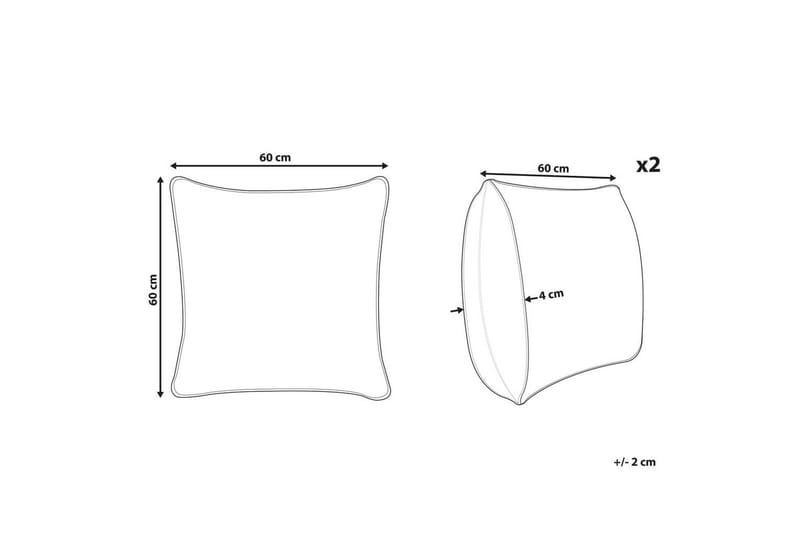 Prydnadskuddar Dianthus set om 2 - Textilier & mattor - Kuddar & plädar