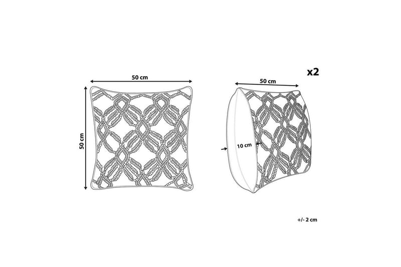 Prydnadskuddar Esenkoy set om 2 - Textilier & mattor - Kuddar & plädar - Utomhuskudde