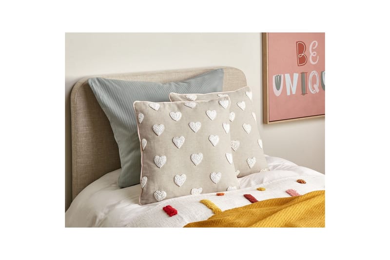 Prydnadskuddar Gazania set om 2 Beige/vit, Fyrkantig - Beige/vit, Fyrkantig - Textilier & mattor - Kuddar & plädar - Utomhuskudde