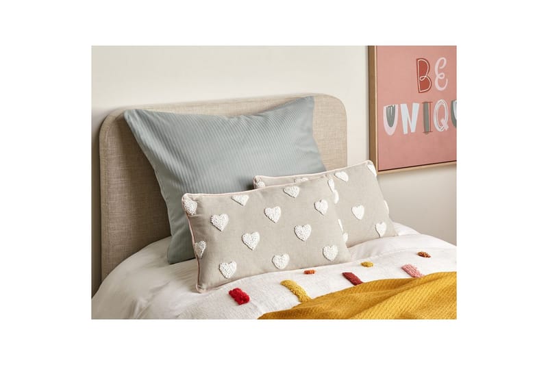 Prydnadskuddar Gazania set om 2 Beige/vit, Rektangulär - Beige/vit, Rektangulär - Textilier & mattor - Kuddar & plädar - Utomhuskudde