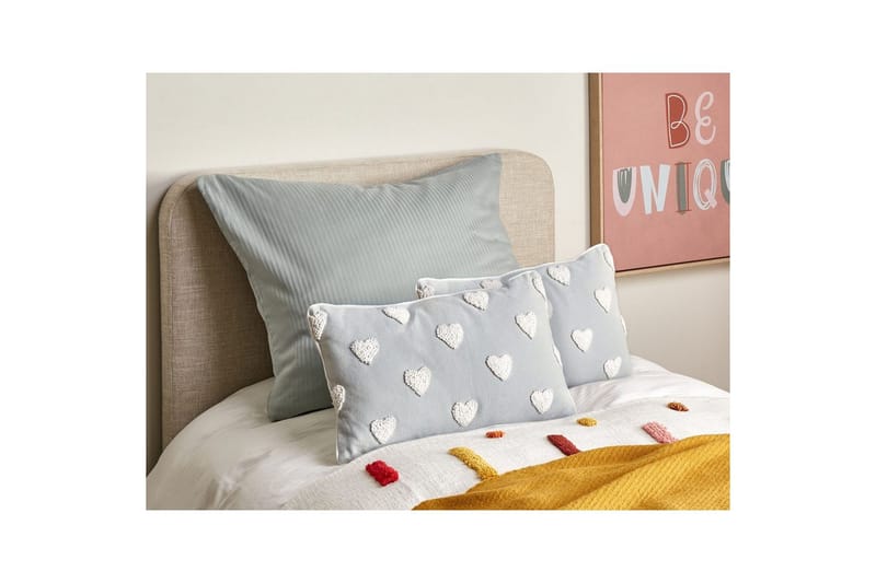 Prydnadskuddar Gazania set om 2 Grå/vit, Rektangulär - Grå/vit, Rektangulär - Textilier & mattor - Kuddar & plädar - Utomhuskudde