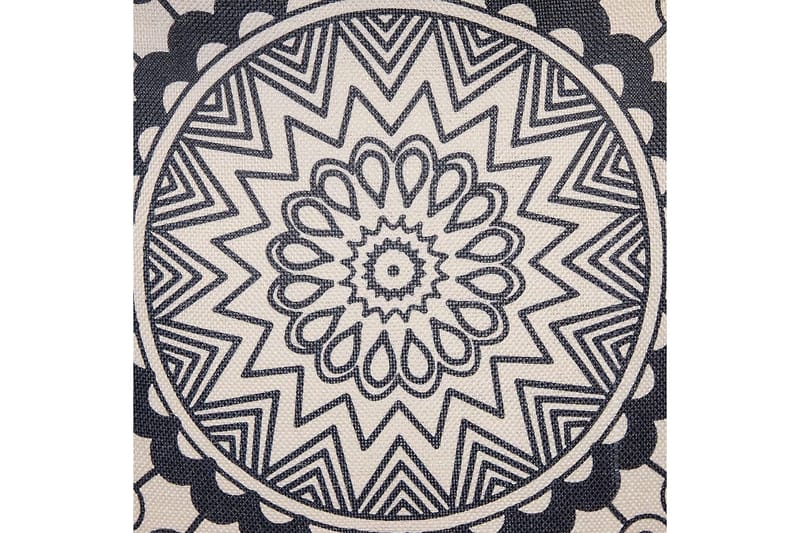 Prydnadskuddar Geranium set om 2 Beige/svart - Beige/svart - Textilier & mattor - Kuddar & plädar - Utomhuskudde