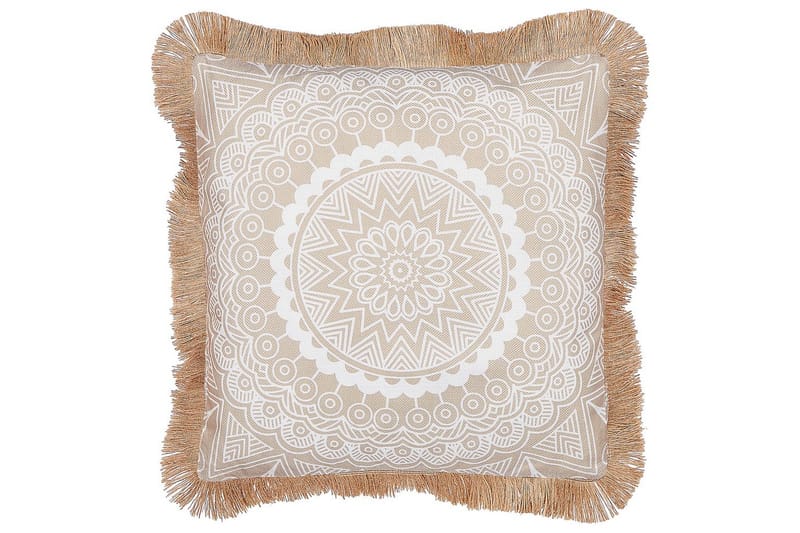 Prydnadskuddar Geranium set om 2 Beige/vit - Beige/vit - Textilier & mattor - Kuddar & plädar - Utomhuskudde