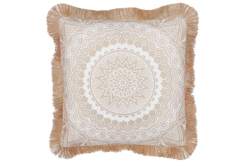 Prydnadskuddar Geranium set om 2 Beige/vit - Beige/vit - Textilier & mattor - Kuddar & plädar - Utomhuskudde