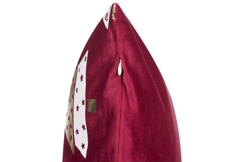 Prydnadskuddar Goldspruce set om 2 Röd/guld/vit - Röd/guld/vit - Textilier & mattor - Kuddar & plädar