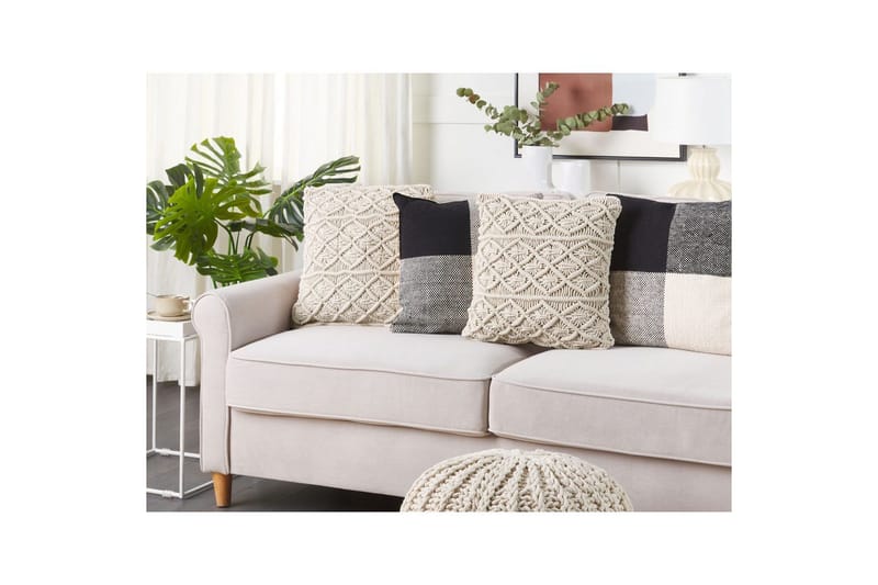 Prydnadskuddar Goreme set om 2 Beige - Beige - Textilier & mattor - Kuddar & plädar - Utomhuskudde