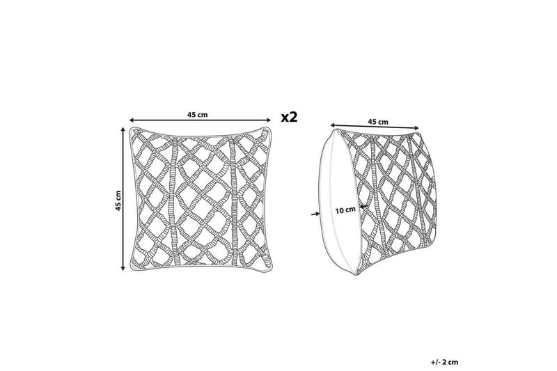 Prydnadskuddar Goreme set om 2 Blå - Blå - Textilier & mattor - Kuddar & plädar - Utomhuskudde
