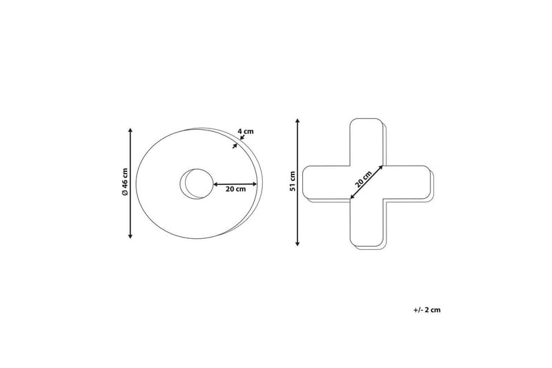 Prydnadskuddar Hesperis set om 2 Grå - Grå - Textilier & mattor - Kuddar & plädar - Utomhuskudde