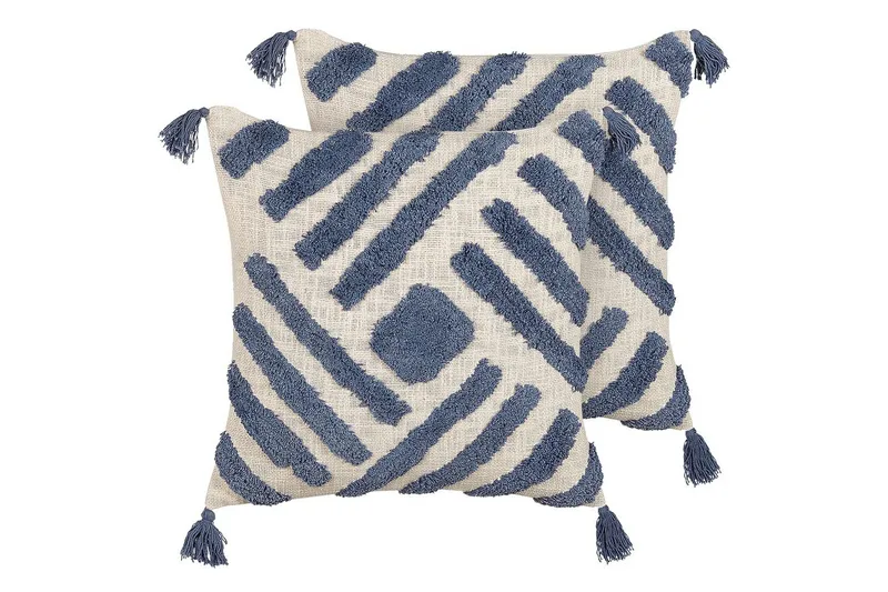 Prydnadskuddar Jacaranda set om 2