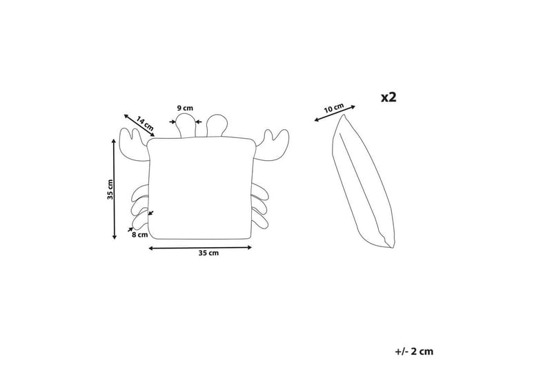 Prydnadskuddar Jargalli set om 2 - Textilier & mattor - Kuddar & plädar
